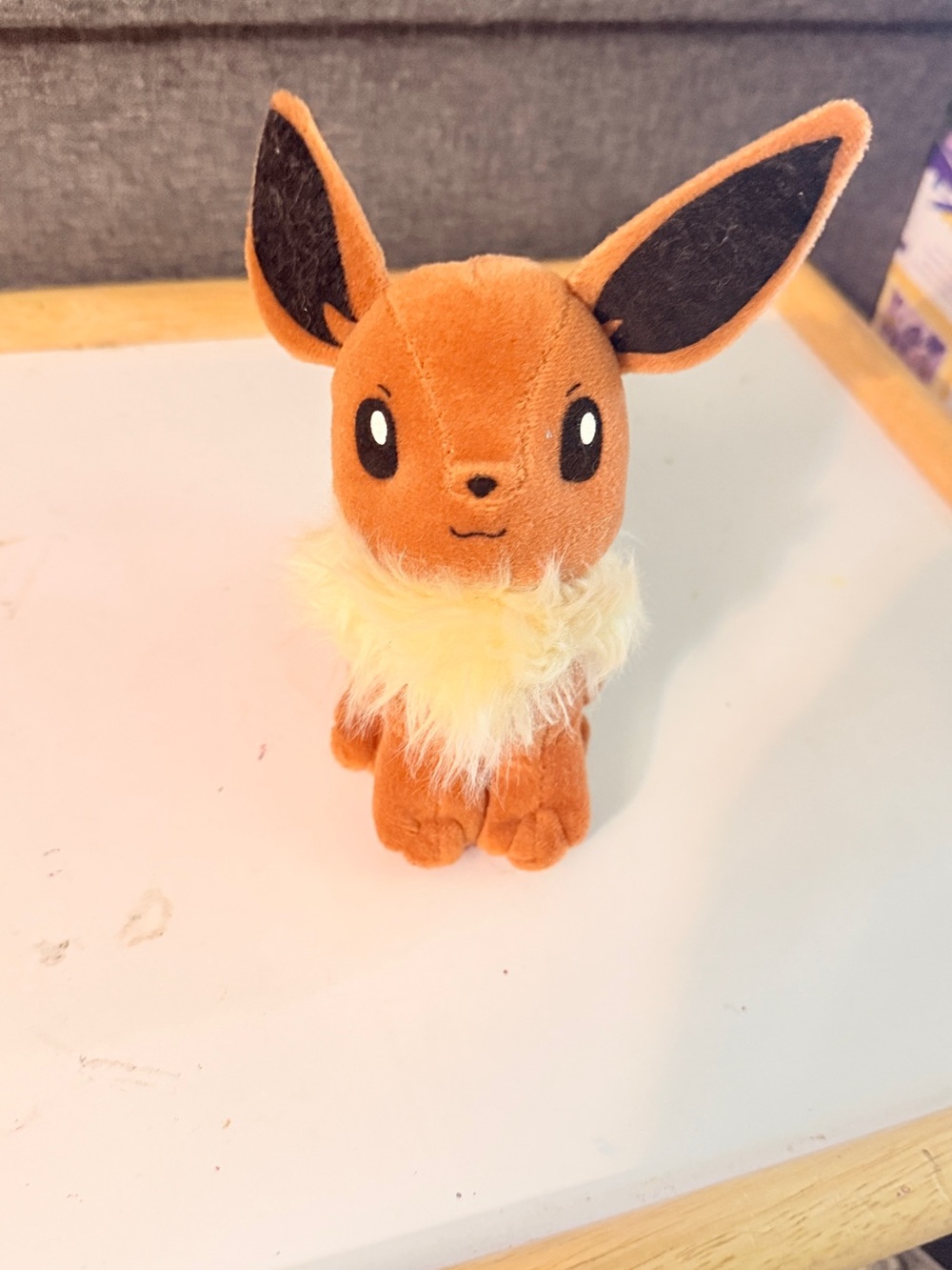 Vintage 98 Hasbro Pokemon #133 Eevee 5" Beanie Plushie Toys Games TCG Home Decor